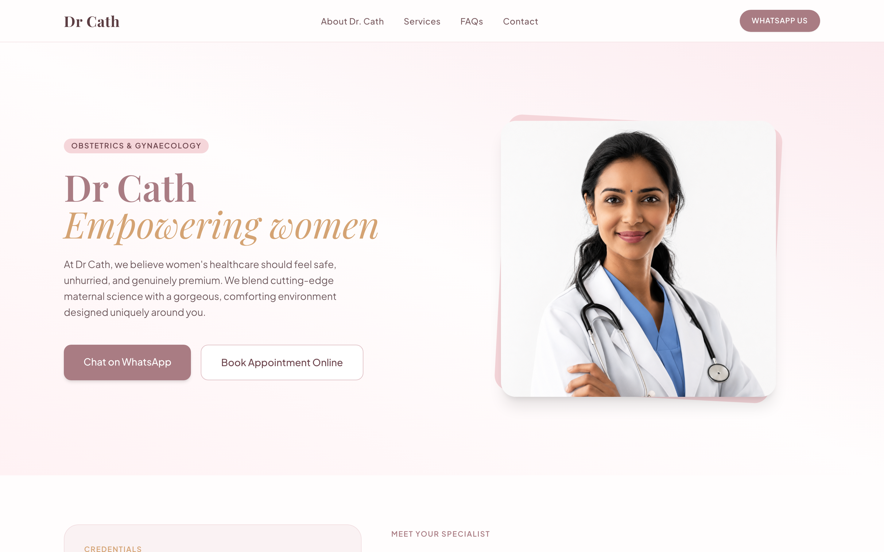 Dr Cath Clinic Website