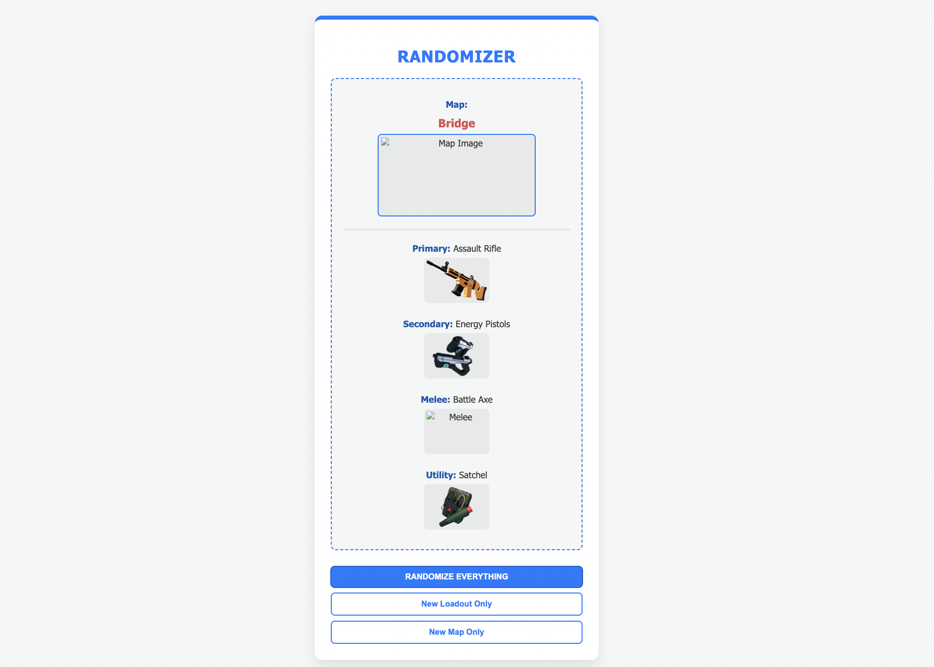 Screenshot of Roblox Loadout Randomizer