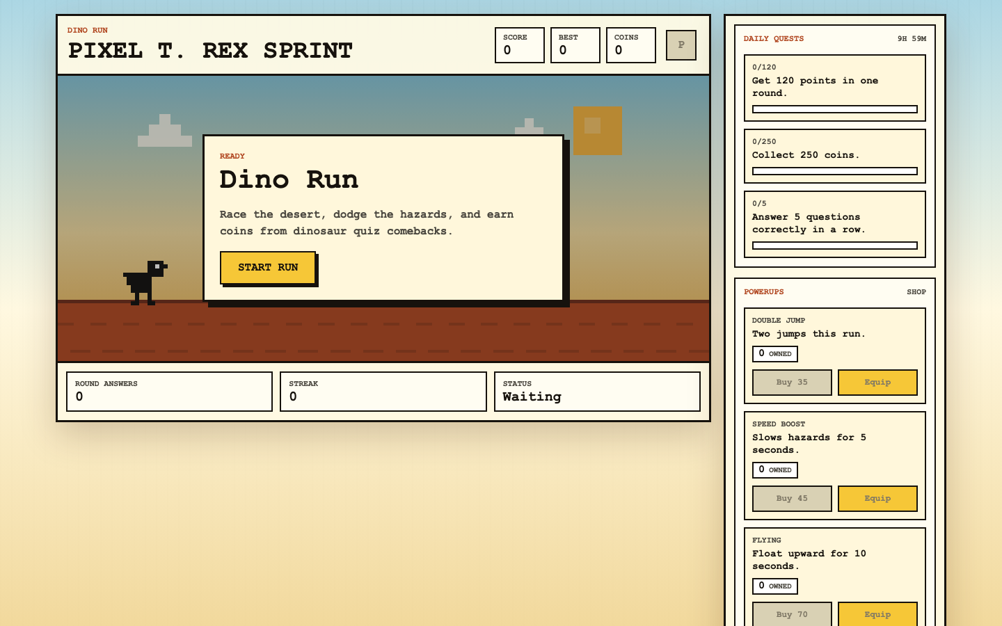 Screenshot of Dino Run